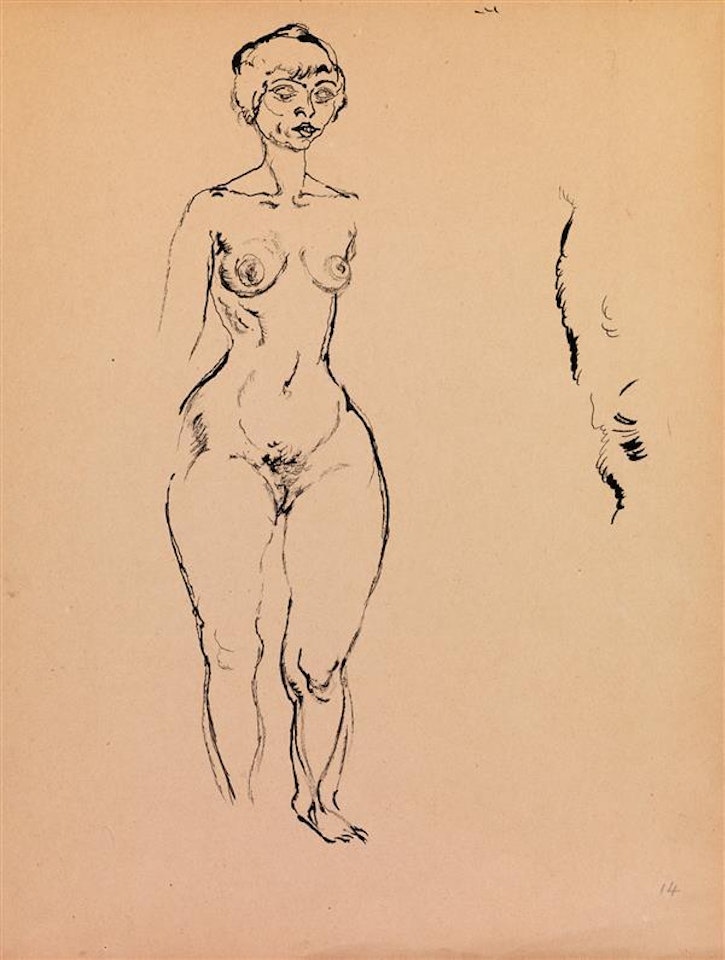 Sans titre (Femme nue debout); Sans titre (Femme nue debout) by George Grosz