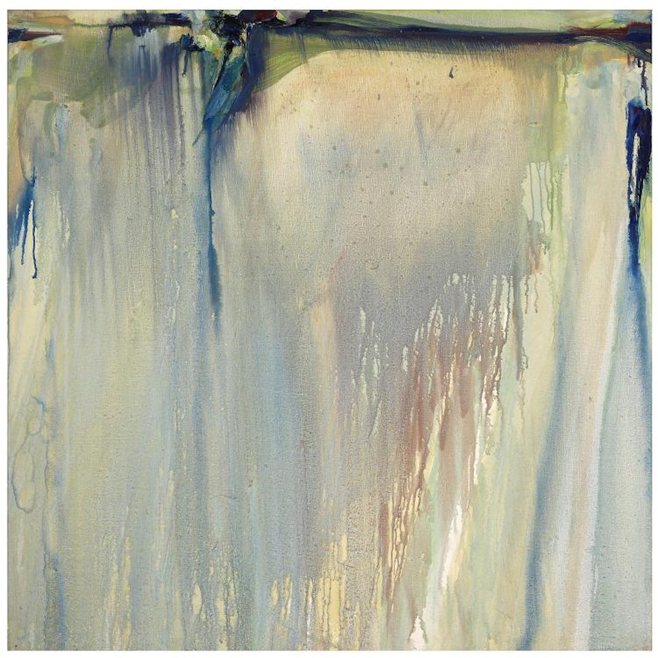 Traits bleus et rose coulant de Loire by Olivier Debre