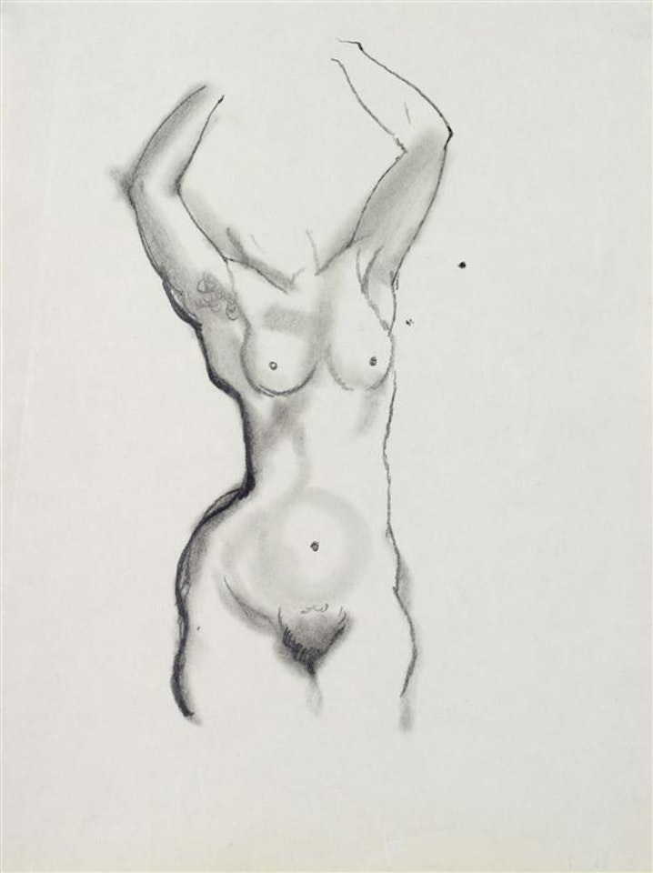 Sans titre (Femme nue debout); Sans titre (Femme nue debout) by George Grosz