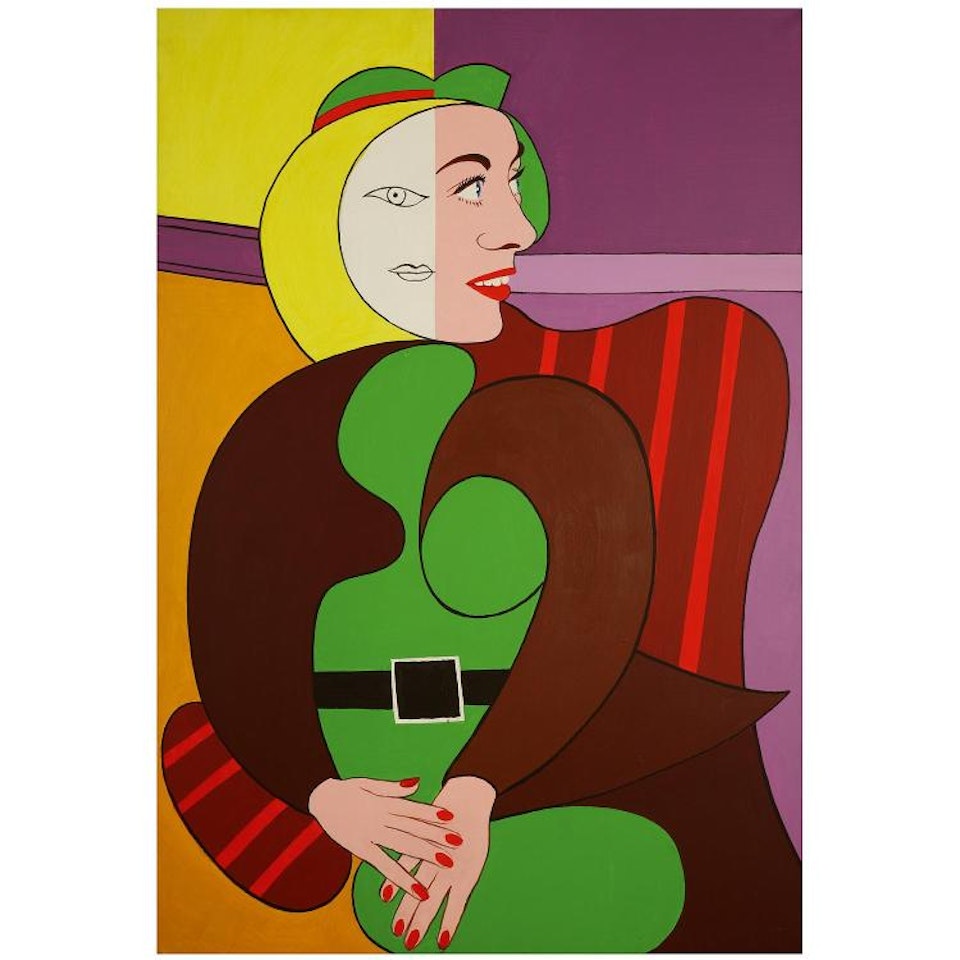 Picasso revu et corrigé à l"acrylique n°3 by Bernard Rancillac