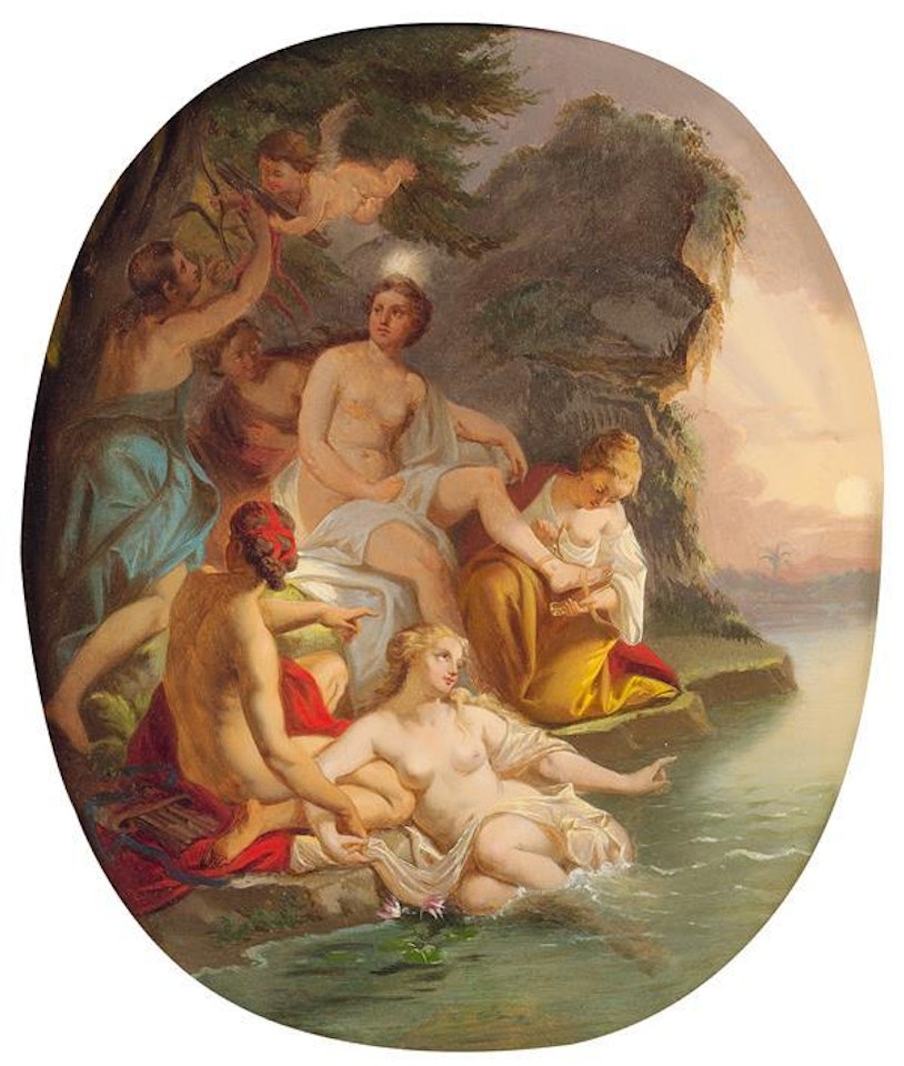 Diana in the bath and the nymphs by French School