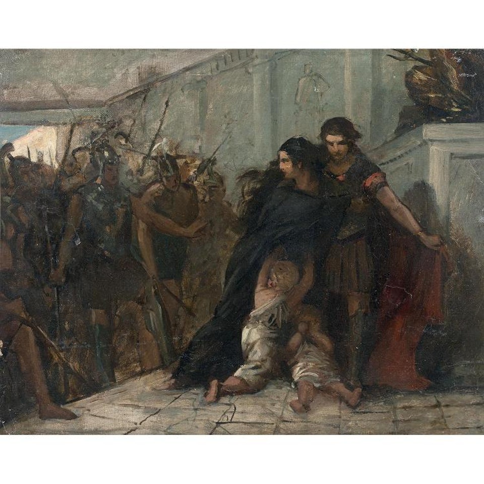 Episode of the Troyan war by French School
