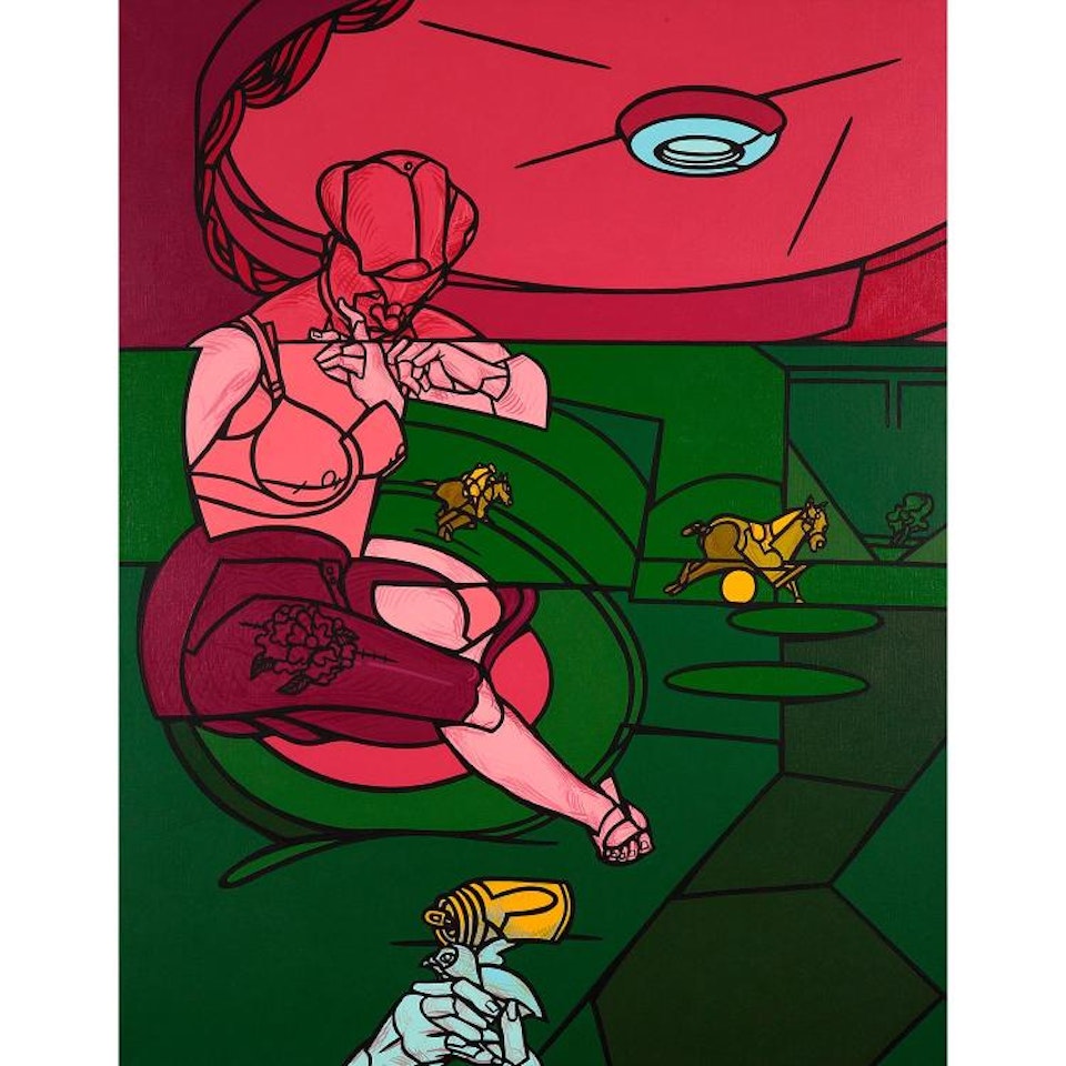 La passione del Gioco / The Horses game by Valerio Adami