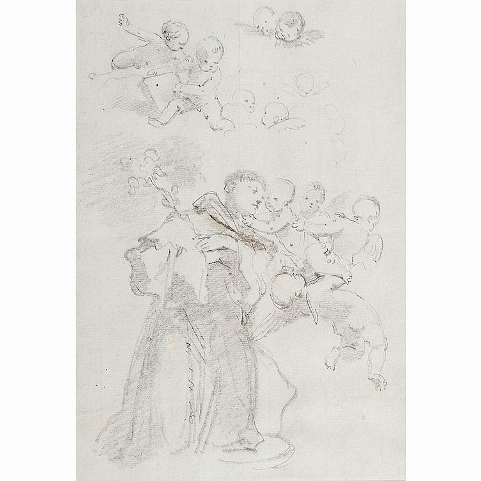 SAINT ANTOINE DE PADOUE D"APRES LIBERI by Jean-Honoré Fragonard