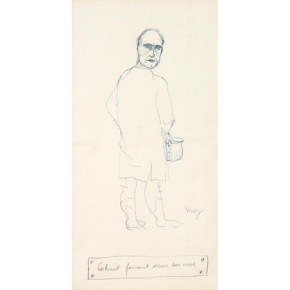 Paul Colinet faisant dans son vase; PAUL COLINET FAISANT DANS SON VASE by René Magritte