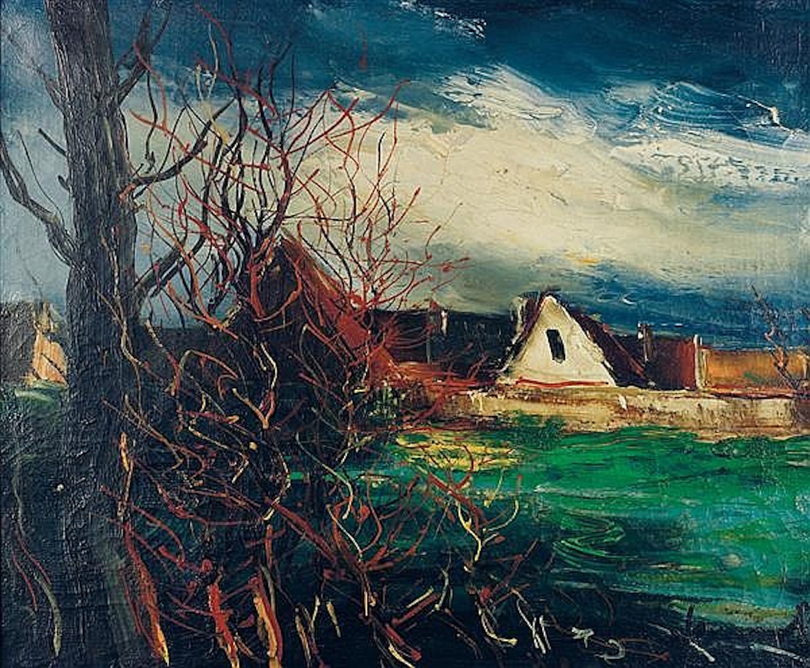 La ferme aux arbres; La ferme aux arbres by Maurice de Vlaminck
