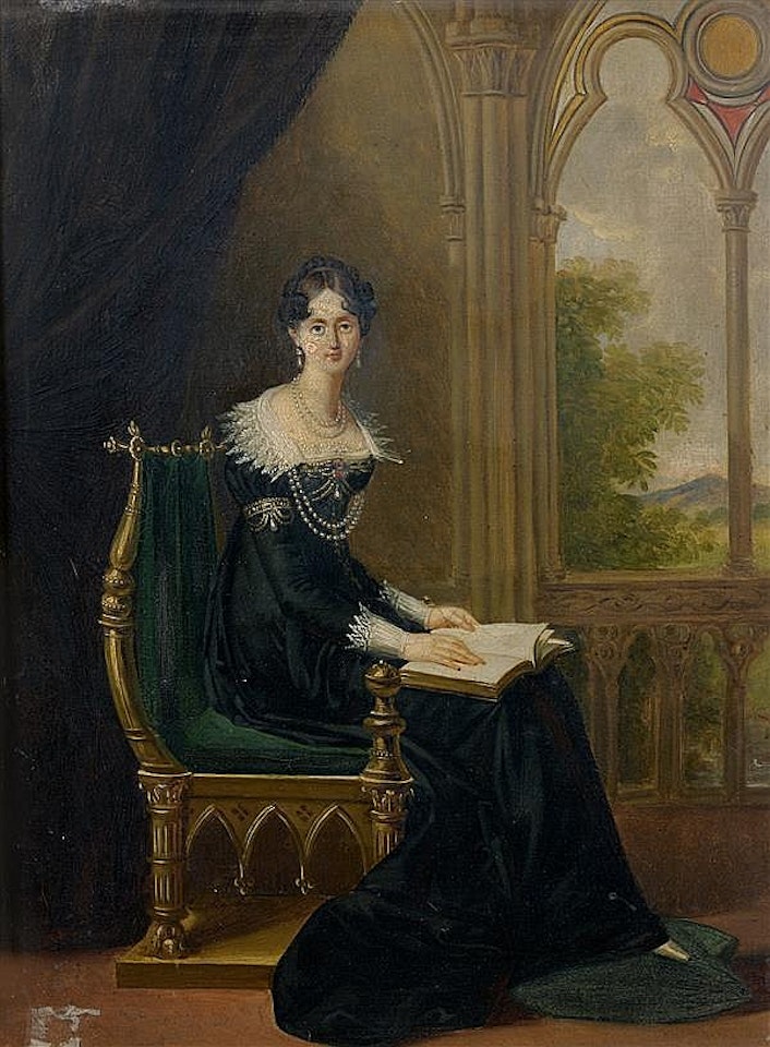 Portrait of the Duchess of Sagan, born Dorothée de Courlande by French School