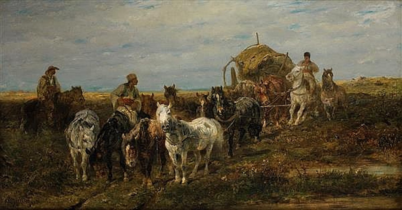 Cossacks and their horses by Adolf Schreyer