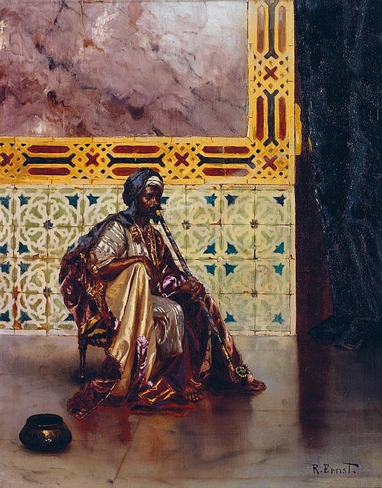 THE CHIBOUK SMOKER ORIENTAL SMOKER by Rudolf Ernst
