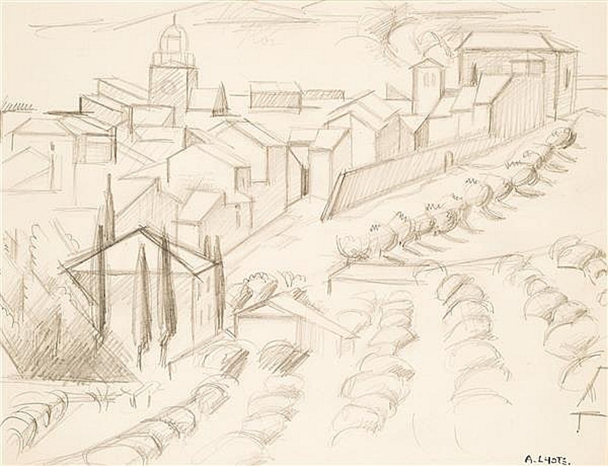 Cubist landscape by André Lhote