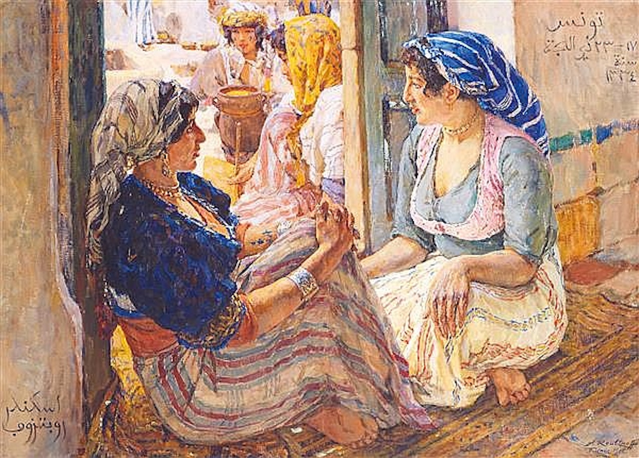 TUNISIAN WOMEN WOMEN FROM TUNISIA by Alexandre Roubtzoff