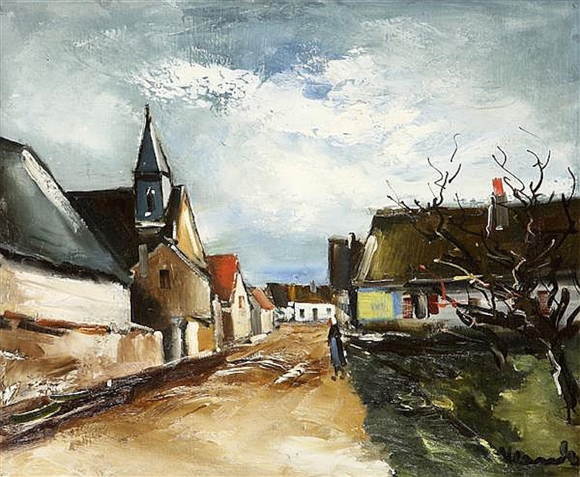 Rue de l"église; Rue de l"église by Maurice de Vlaminck