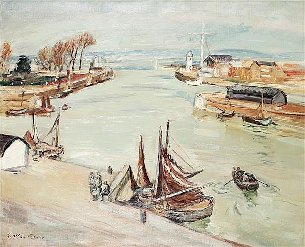 Le port de Honfleur by Othon Friesz