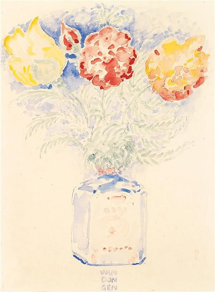 Bouquet of flowers by Kees van Dongen