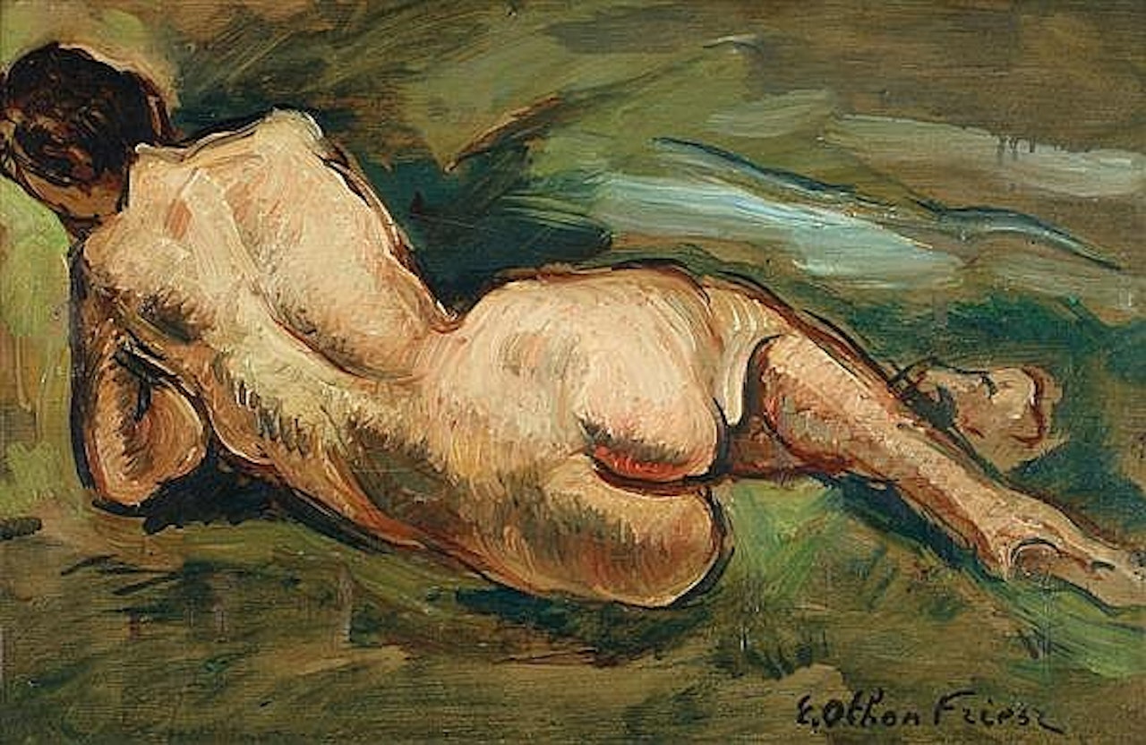 Female nude from behind by Othon Friesz