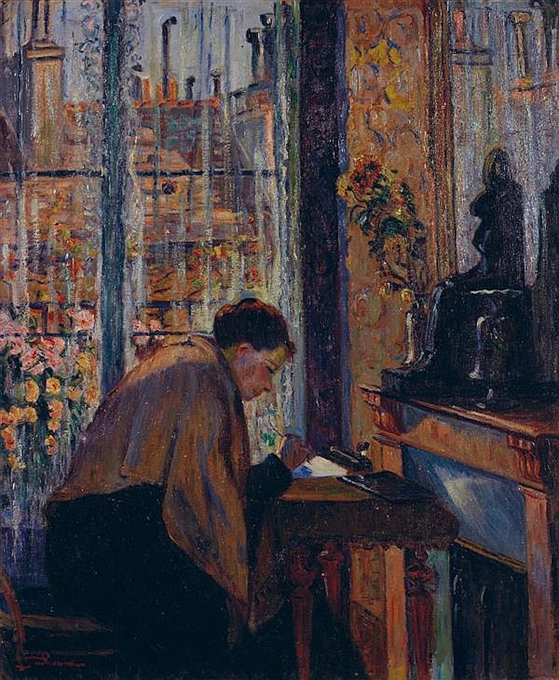 La lettre (Madame Guillaumin); La lettre (Madame Guillaumin) by Armand Guillaumin