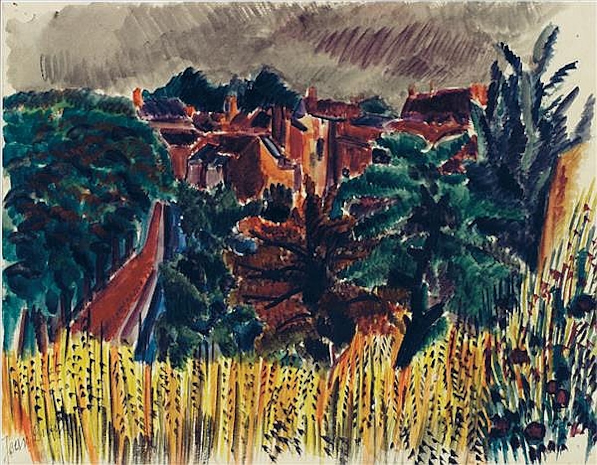 Vue de village; Vue de village by Jean Dufy