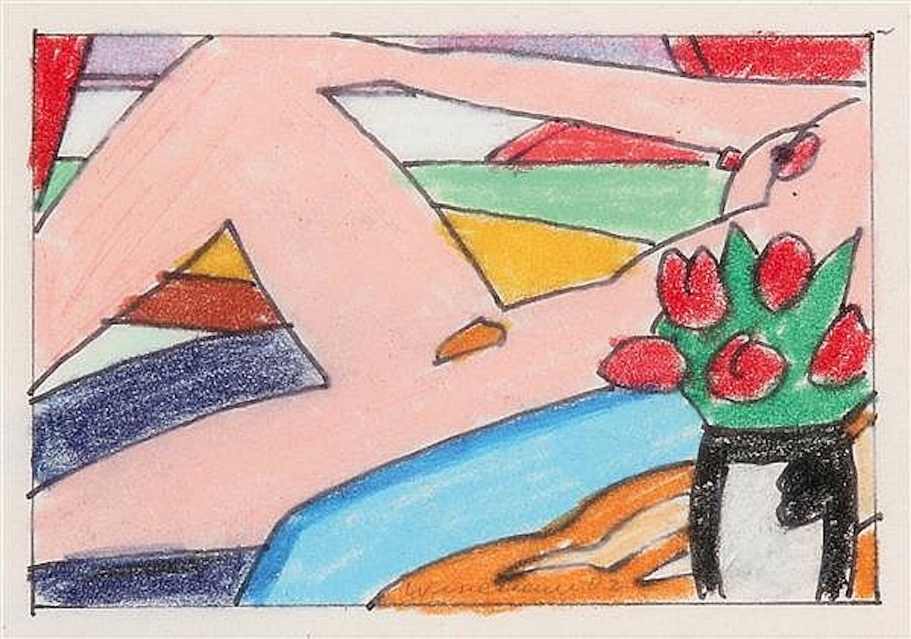 Study for sunset nude (No head) by Tom Wesselmann