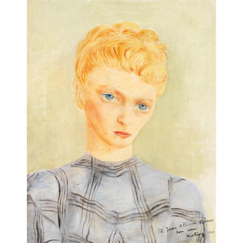 PORTRAIT DE JONE ALLISON - BARNES; PORTRAIT DE JONE ALLISON - BARNES by Moïse Kisling