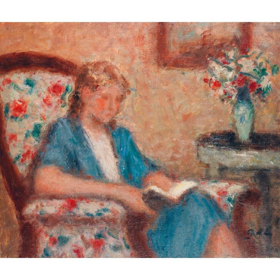 Jeune femme à la lecture; JEUNE FEMME A LA LECTURE by Georges d’Espagnat