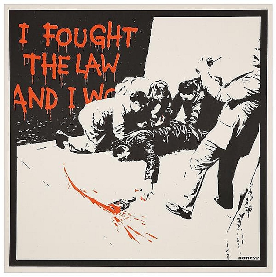 I fought the law by Banksy