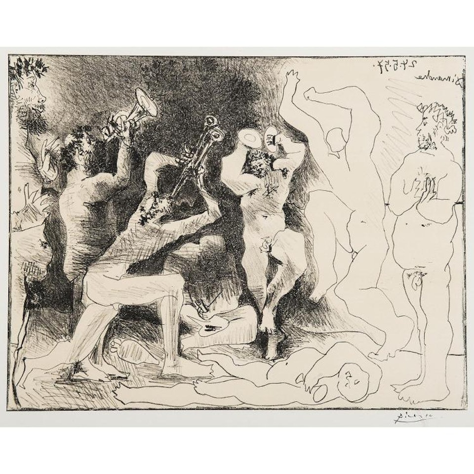 THE DANCE OF THE FAUNS by Pablo Picasso