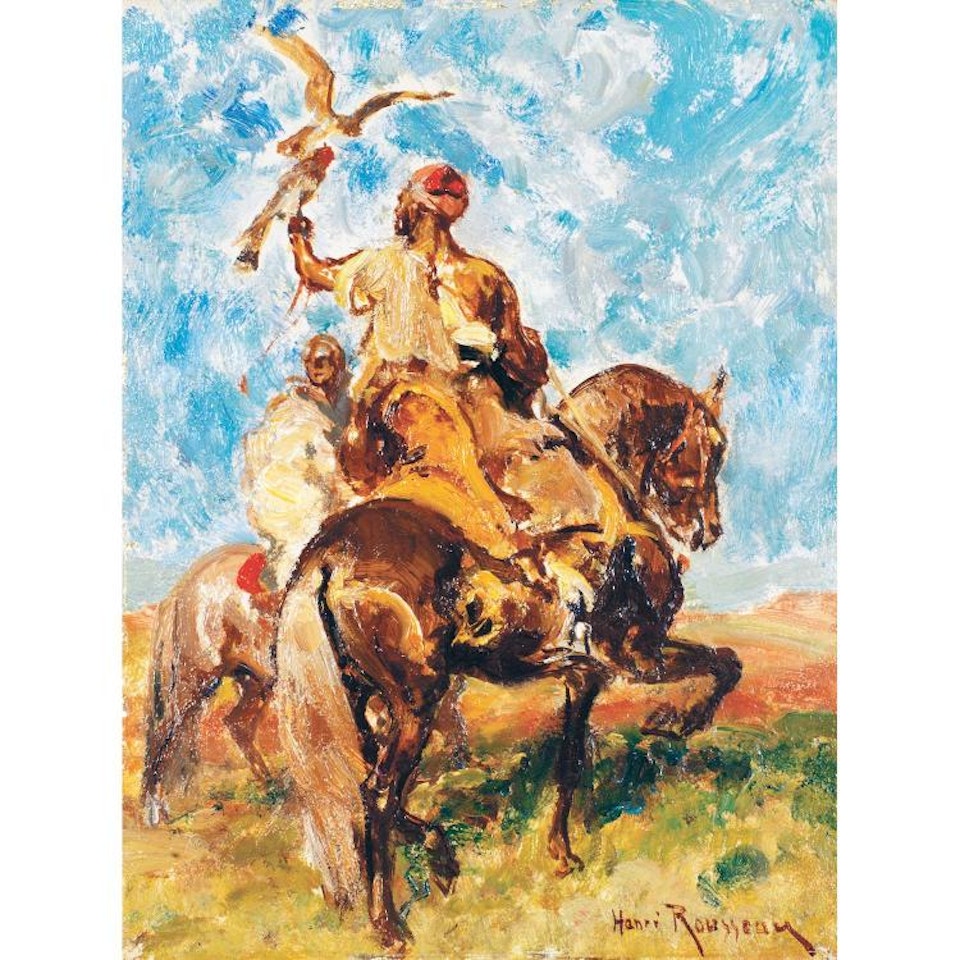 THE ARABIAN FALCONER THE ARAB FALCONER by Henri Émilien Rousseau