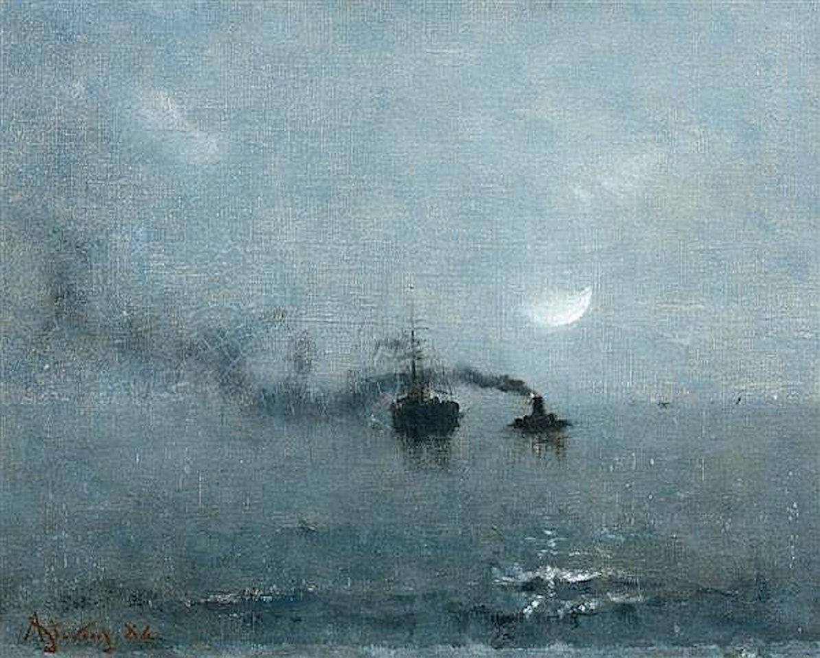 Marine under the moon by Alfred Stevens
