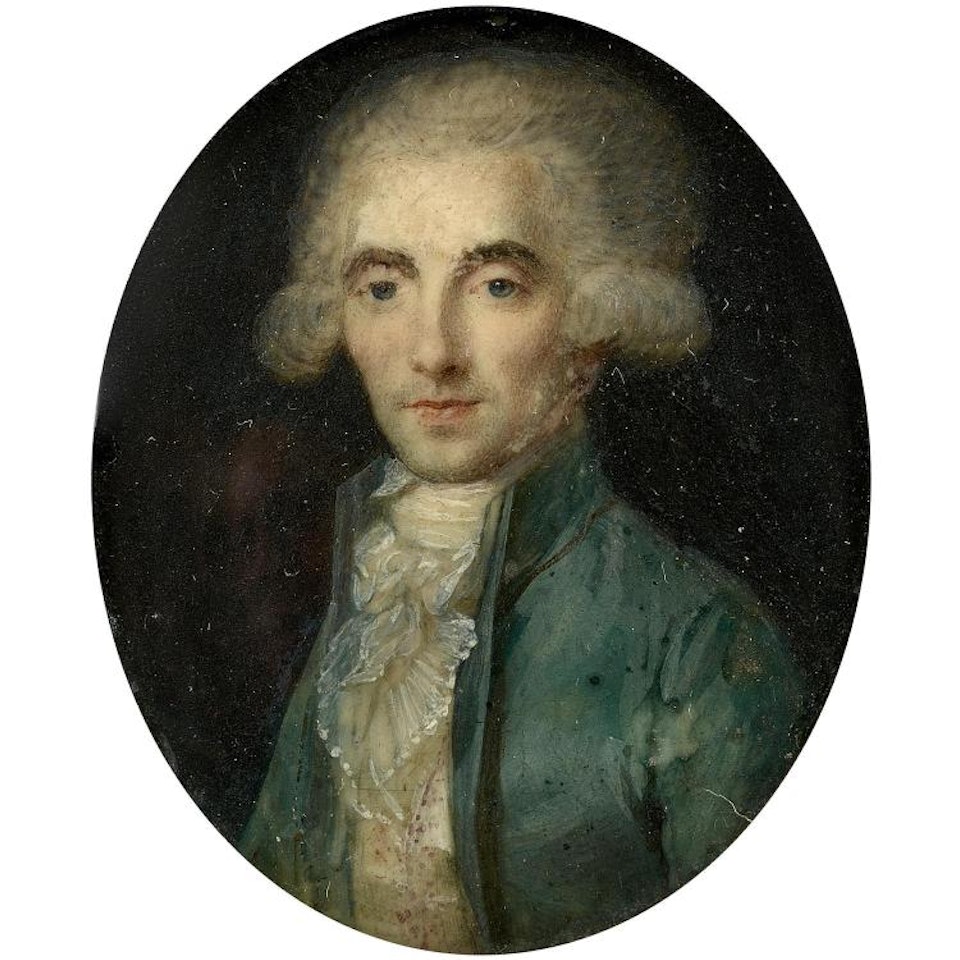 Portrait of a man in a green frock coat; Portrait of a man in a green frock coat by French School