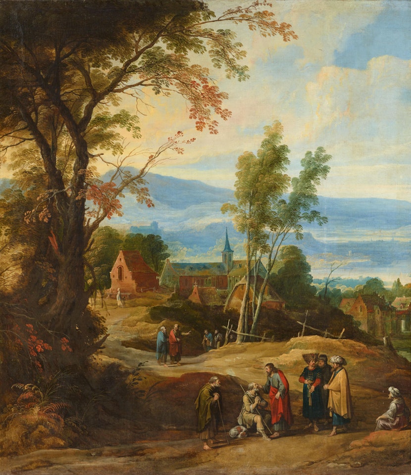 Christ Healing the Blind Man by Joos de Momper the Younger