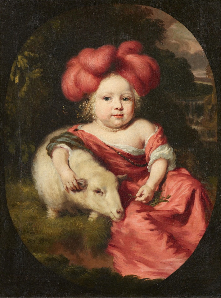 Portrait of a Boy with a Lamb by Nicolaes Maes
