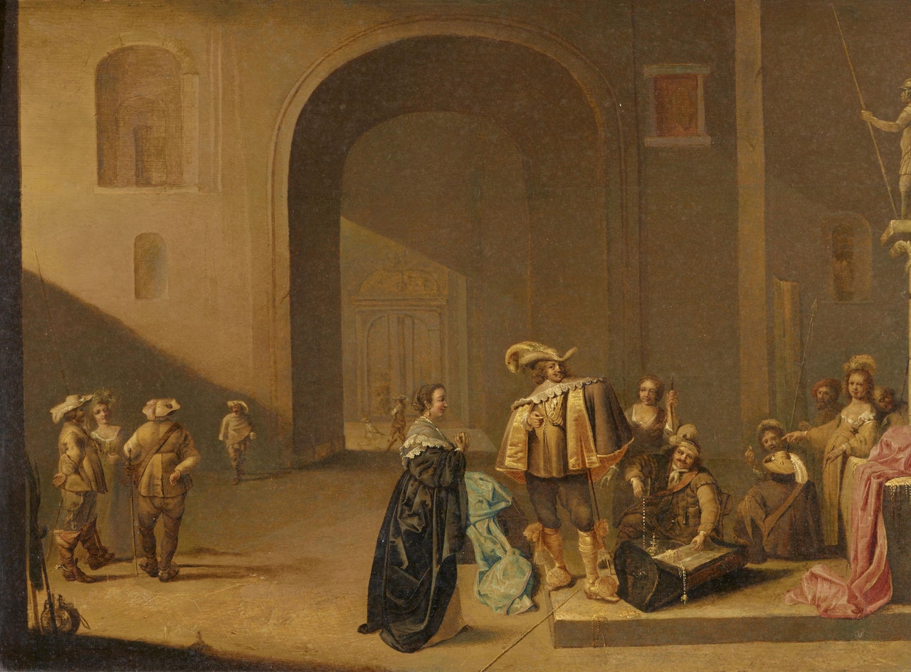 Guardroom with Soldiers and their Booty by Jacob Duck
