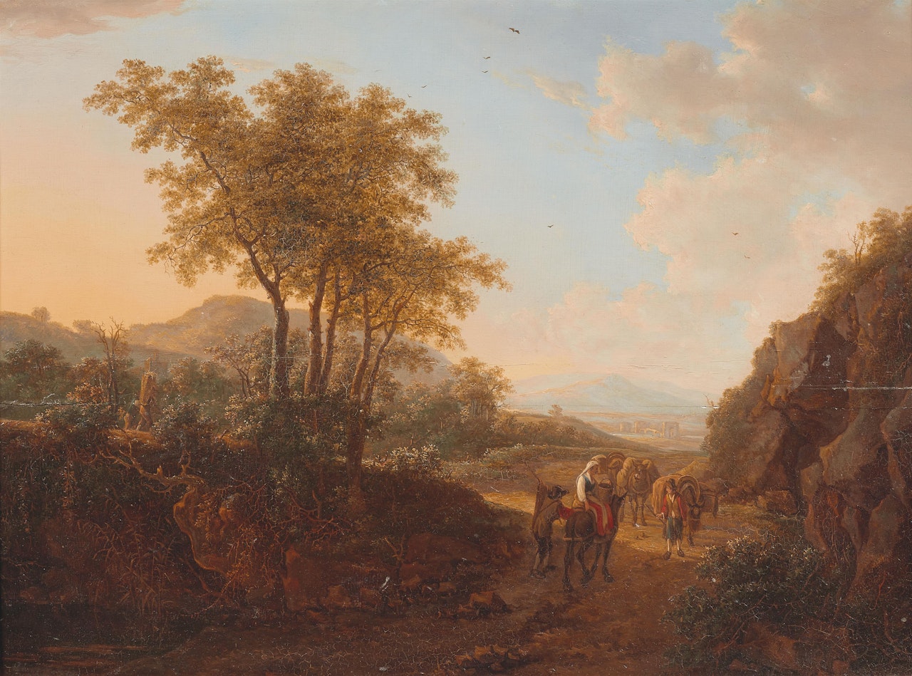 Italian Landscape with Travellers by Jan Both
