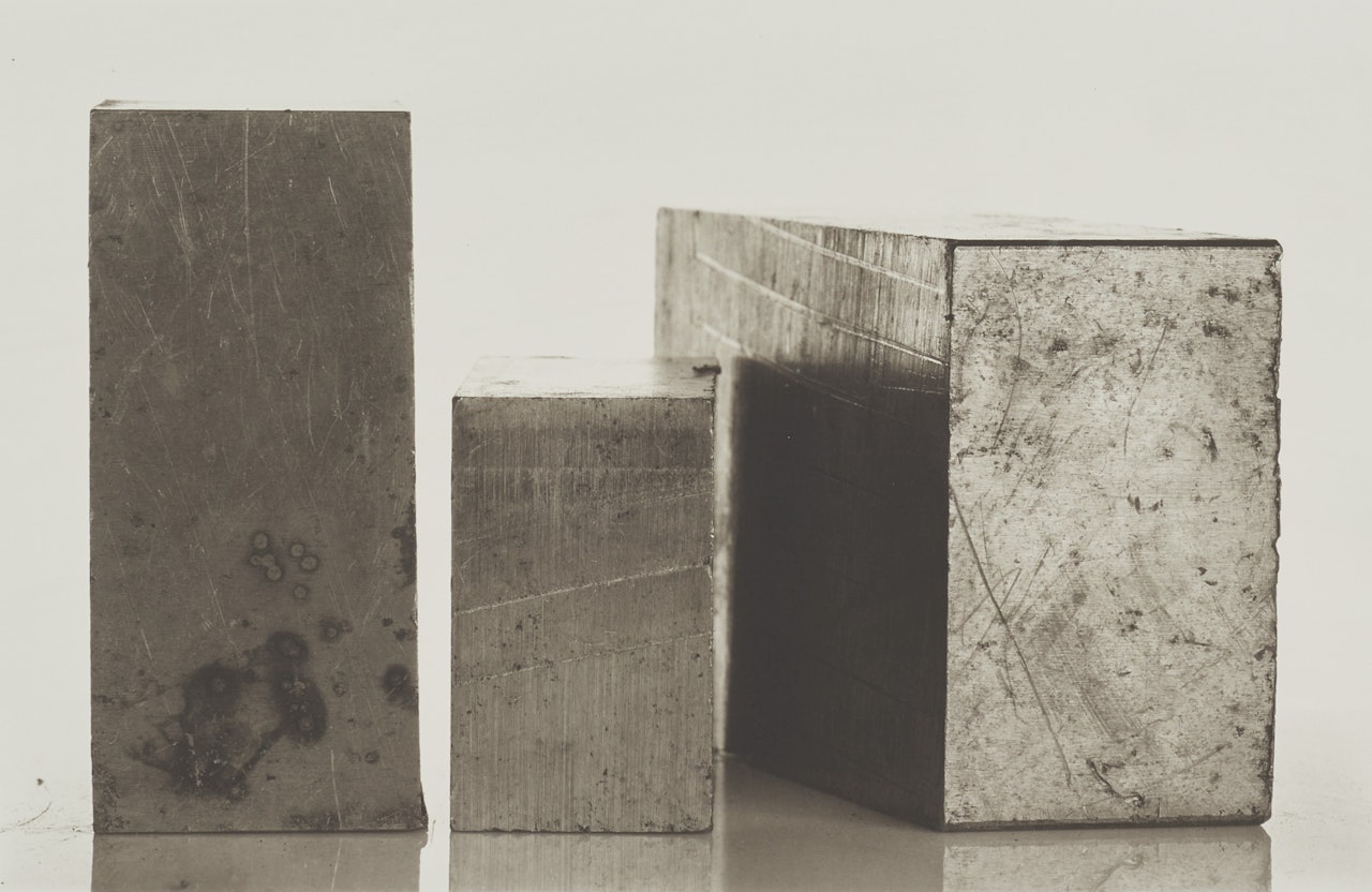 Three Steel Blocks, 1980 by Irving Penn