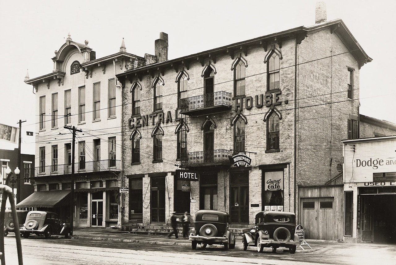 Central House, Eaton, Ohio by Berenice Abbott