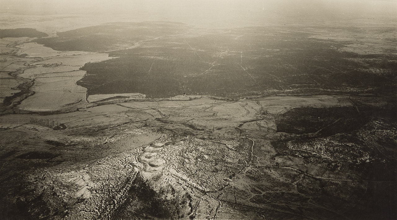 Vauquois Mine Craters (Argonne Sector) over by Edward Steichen
