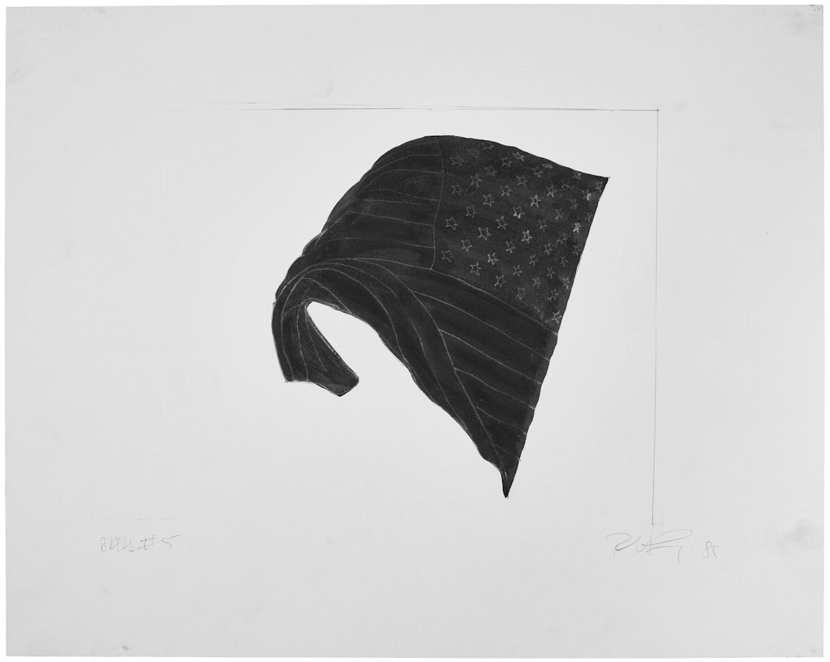 Study for Black Flag #5 by Robert Longo