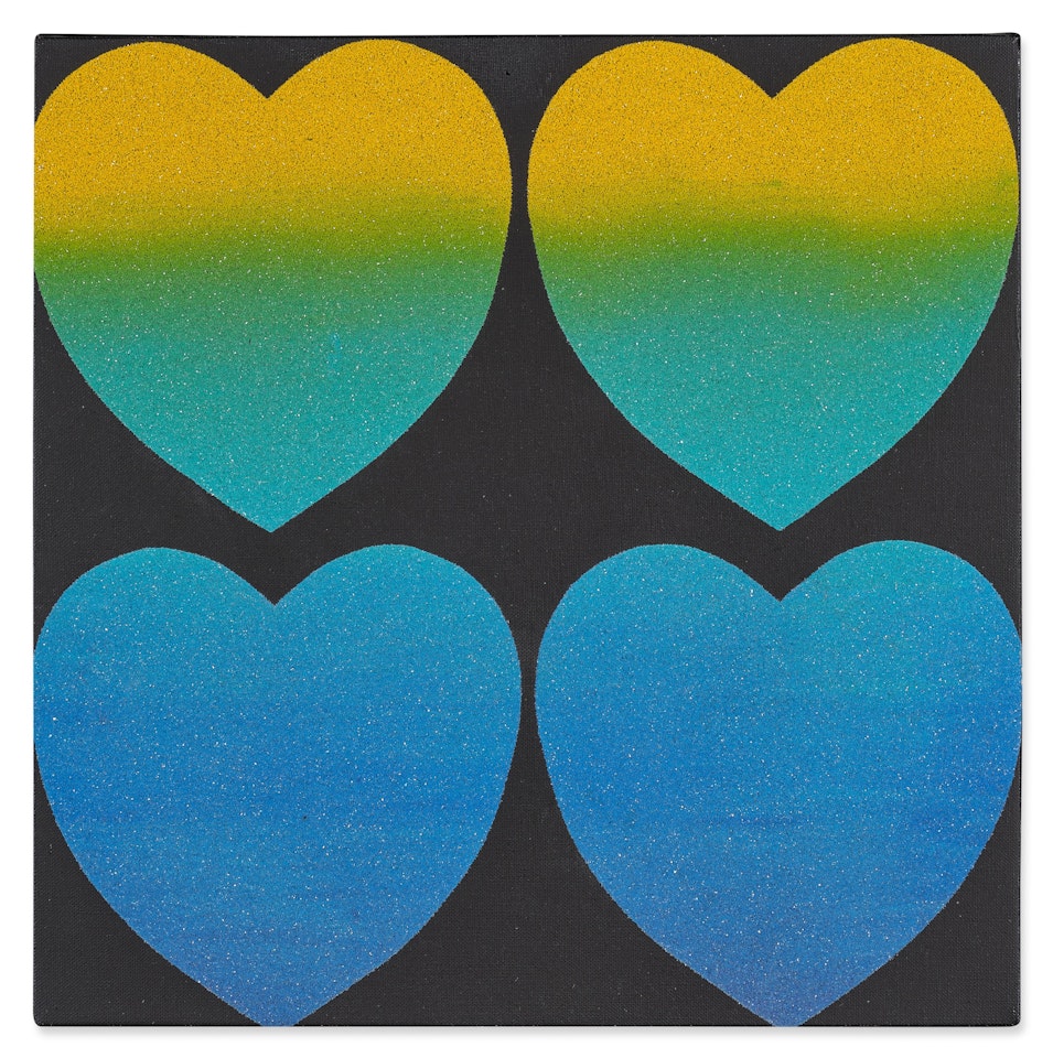 Untitled (Four Hearts) by Andy Warhol