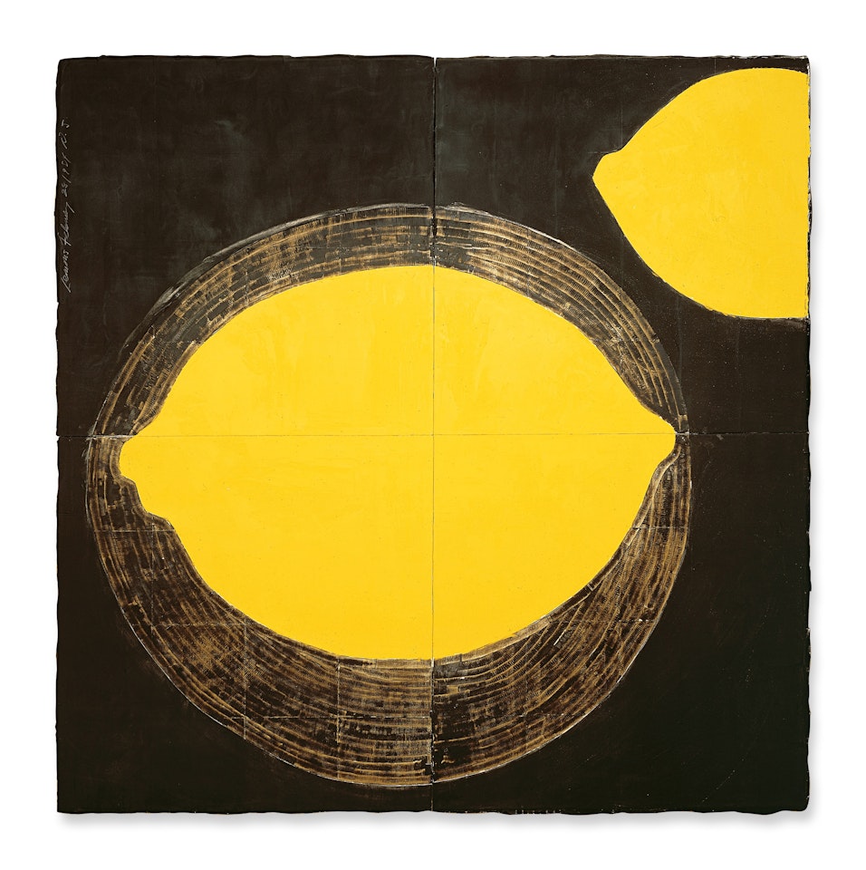 Two Lemons, February 28, 1984 by Donald Sultan