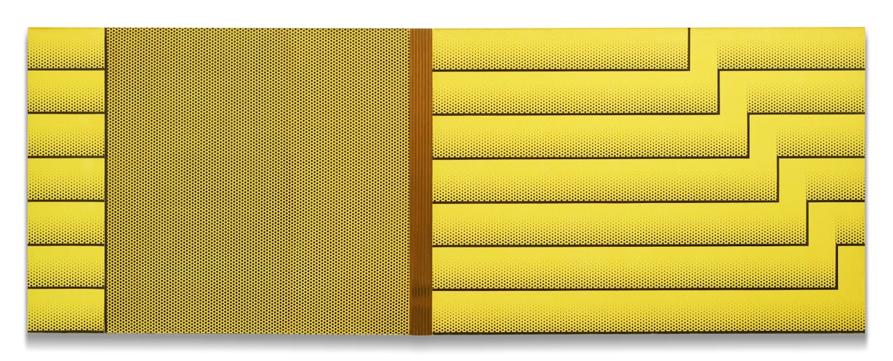Yellow Abstraction by Roy Lichtenstein