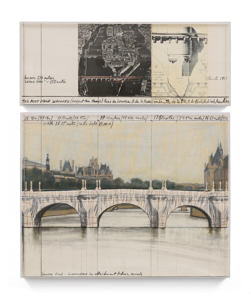 The Pont Neuf Wrapped (Project for Paris) by Christo