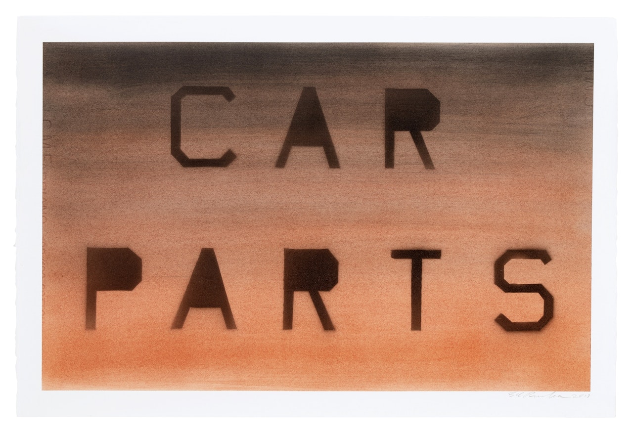 Black Car Parts by Ed Ruscha
