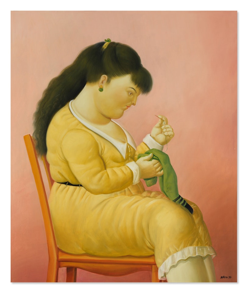 La costurera by Fernando Botero