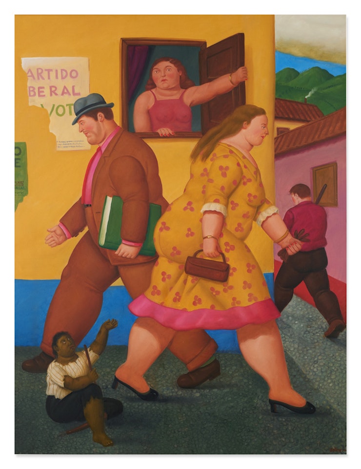 The Street by Fernando Botero