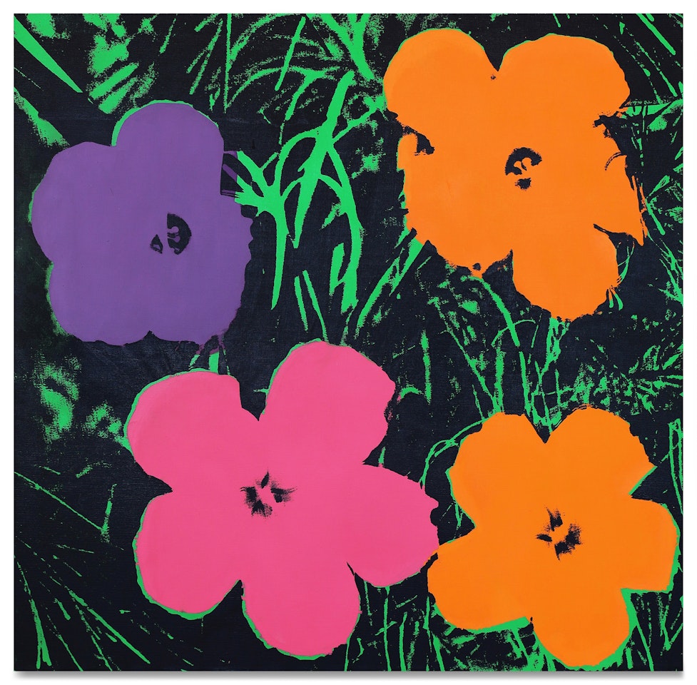 Late Four-Foot Flowers by Andy Warhol