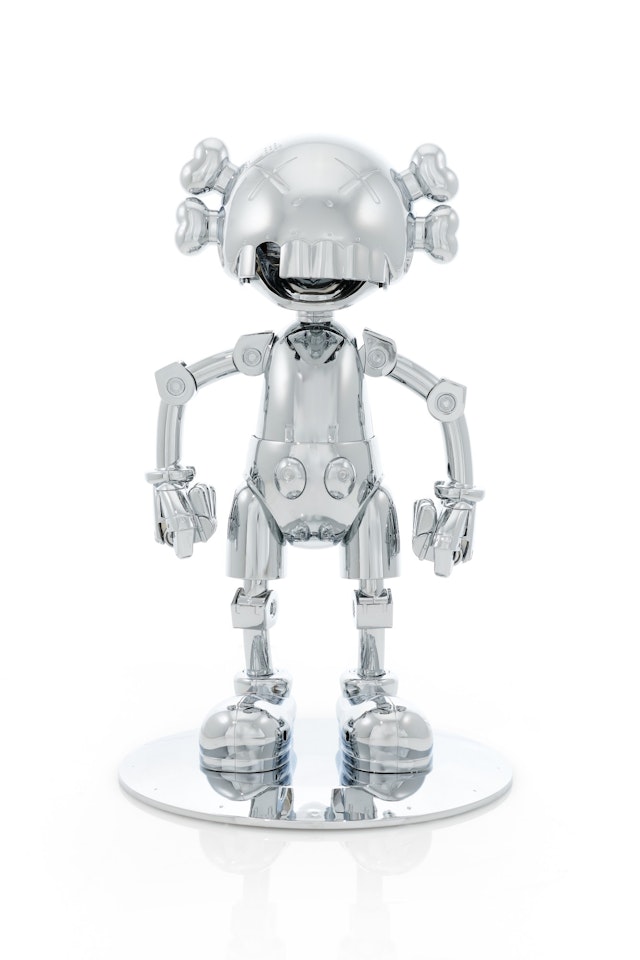 KAWS X Hajime Sorayama No Future Companion (Silver Chrome) by Kaws