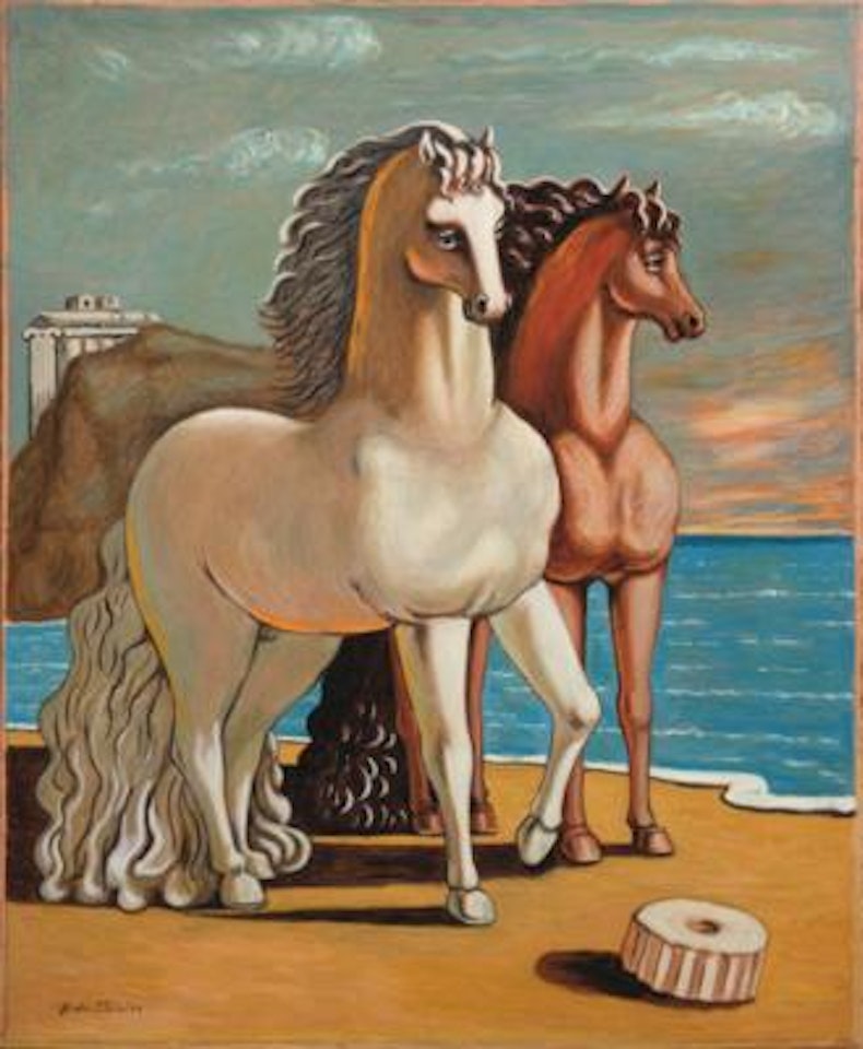 Cavalli antichi sulle sponde dell"Egeo by Giorgio de Chirico