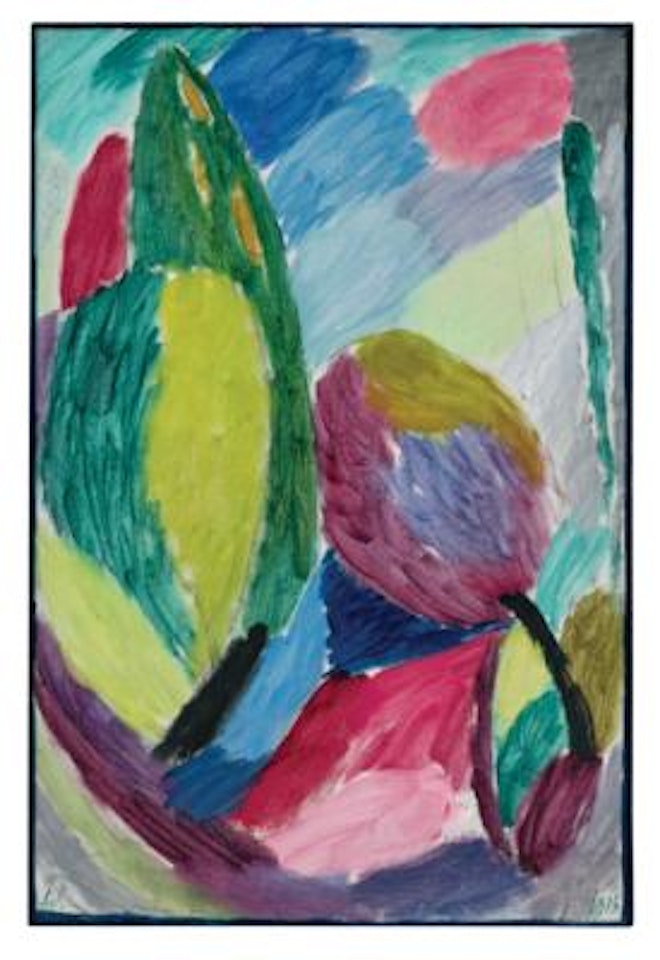 Große Variation: Grüner Schimmer (Large Variation: Green shimmer) by Alexej von Jawlensky