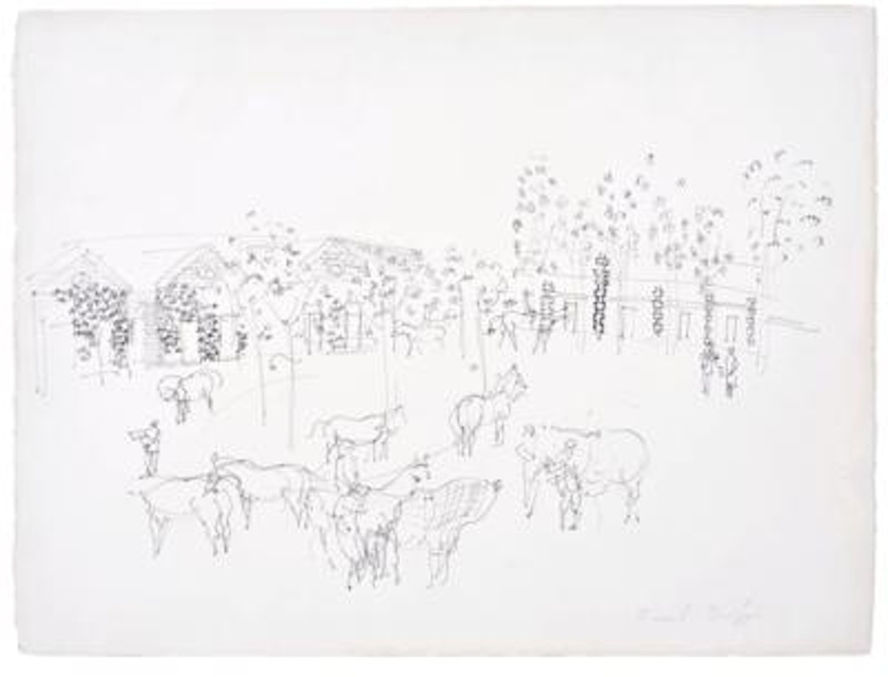 Chevaux de course by Raoul Dufy