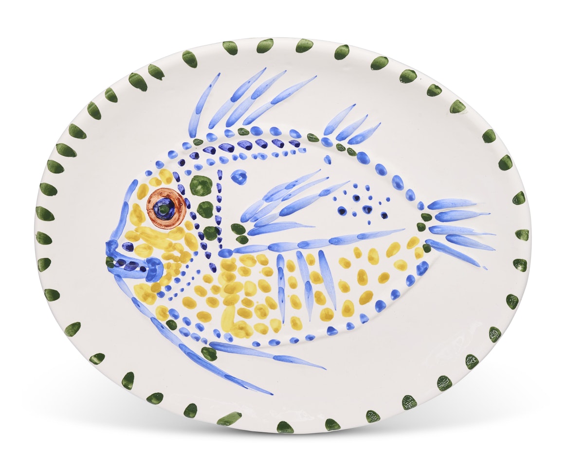 Poisson fond blanc (A.R. 168) by Pablo Picasso